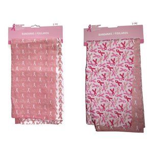 4 Breast Cancer BANDANAS - Women's Clothing Accessory Pink Ribbon Awareness